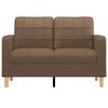 vidaXL Canap&eacute; &agrave; 2 places Marron 120 cm Tissu