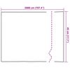 vidaXL Films pour fen&ecirc;tre 4 pcs d&eacute;poli motif de fleur PVC
