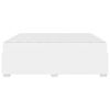 vidaXL Cadre de lit avec matelas Blanc 180 x 200 cm tissu