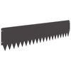 vidaXL Bordure de Pelouse 10 pc 103 x 25 cm Acier Noir