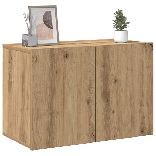 vidaXL Meuble TV mural ch&ecirc;ne artisanal 60x30x41 cm