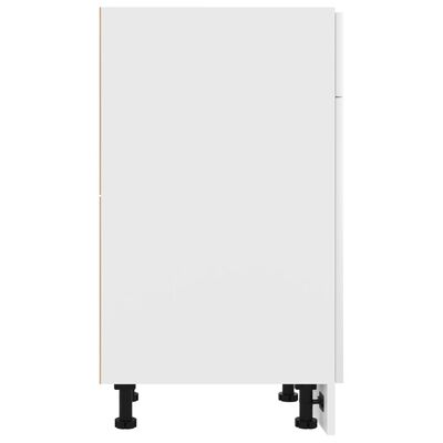 vidaXL Armoire de plancher à tiroir Blanc 30x46x81,5 cm Aggloméré
