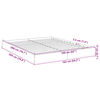 vidaXL Cadre de lit sans matelas ch&ecirc;ne sonoma 160x200 cm