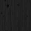 vidaXL Lit de jour sans matelas noir 80x200 cm bois de pin massif