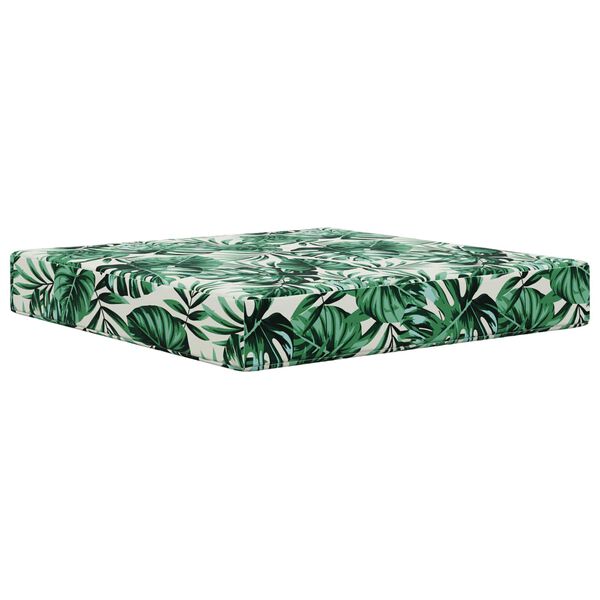 vidaXL Coussin de canap&eacute; d'ext&eacute;rieur 2 pcs Motif feuille Polyester