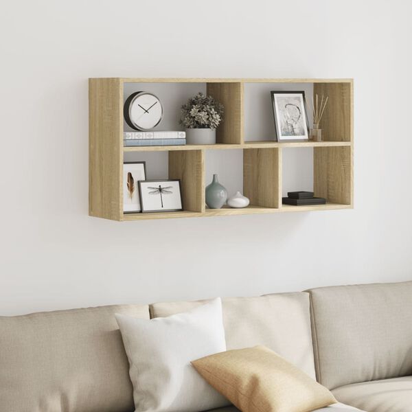 vidaXL Étagère murale chêne sonoma 100x25x50 cm bois d'ingénierie