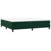 vidaXL Cadre de lit vert fonc&eacute; 200x200 cm velours
