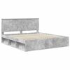 vidaXL Cadre de lit B&eacute;ton 180 x 200 cm Bois de pin massif