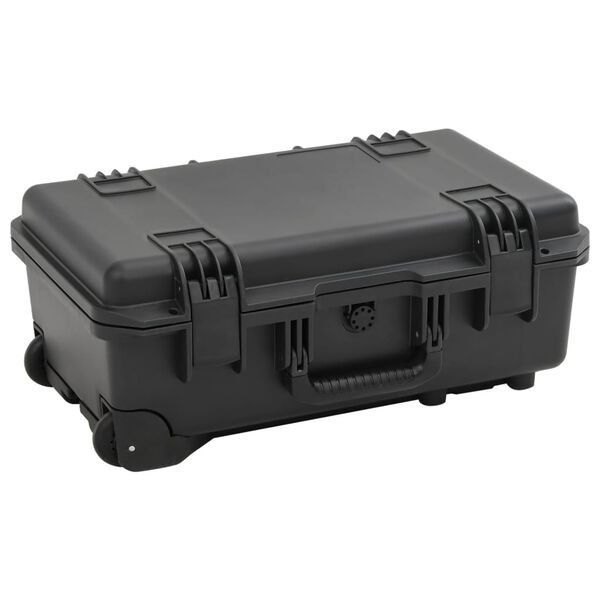 vidaXL Valise de vol portable Noir 55x35x22,5 cm PP