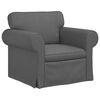 vidaXL Ensemble de Canap&eacute;s 2 pcs Gris fonc&eacute; 155 x 82 x 80 cm tissu