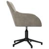 vidaXL Chaises pivotantes &agrave; manger lot de 2 Gris clair Velours