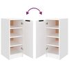 vidaXL Armoire &agrave; chaussures Blanc 30x35x70 cm Bois d'ing&eacute;nierie