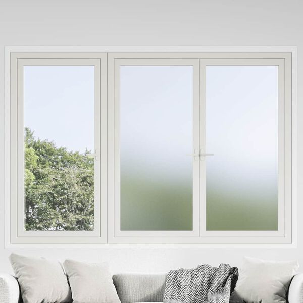 vidaXL Films pour fen&ecirc;tre d&eacute;poli gris PVC