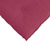 vidaXL Coussin de Dos Bordeaux 50 x 45 cm Tissu en velours c&ocirc;tel&eacute;