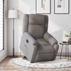 vidaXL Fauteuil inclinable &eacute;lectrique taupe tissu