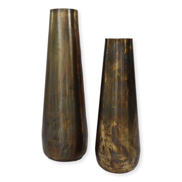 HSM Collection Vase Siena moyen 23x65 cm Dor&eacute;