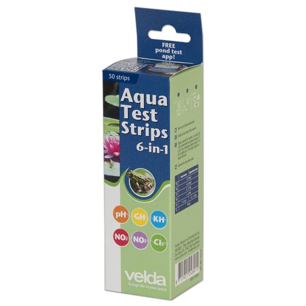 Velda Bandelettes de contr&ocirc;le de l'eau 6 en 1 50 pi&egrave;ces