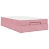 vidaXL Cadre de lit avec matelas 2 pi&egrave;ces Rose Velours