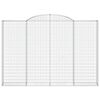 vidaXL Paniers &agrave; gabions arqu&eacute;s 5 pcs 300x30x200/220 cm fer galvanis&eacute;