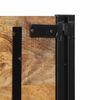 vidaXL T&ecirc;te de lit 200 cm bois massif manguier et fer