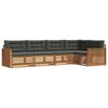 vidaXL Ensemble de canap&eacute;s d'ext&eacute;rieur 5 pc Naturel et Anthracite