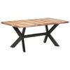 vidaXL Table de salle &agrave; manger 180x90x75 cm Bois avec finition miel