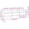 vidaXL Meuble TV blanc 150x30x44,5 cm bois d'ing&eacute;nierie