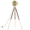 vidaXL Lampadaire &agrave; tr&eacute;pied bois de manguier massif 193 cm