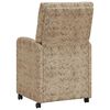 vidaXL Chaises de Salle &agrave; Manger avec Roues 2 pcs Gris clair