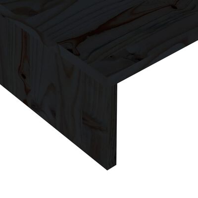 vidaXL Support de moniteur Noir 60x23,5x12 cm Bois d'ingénierie