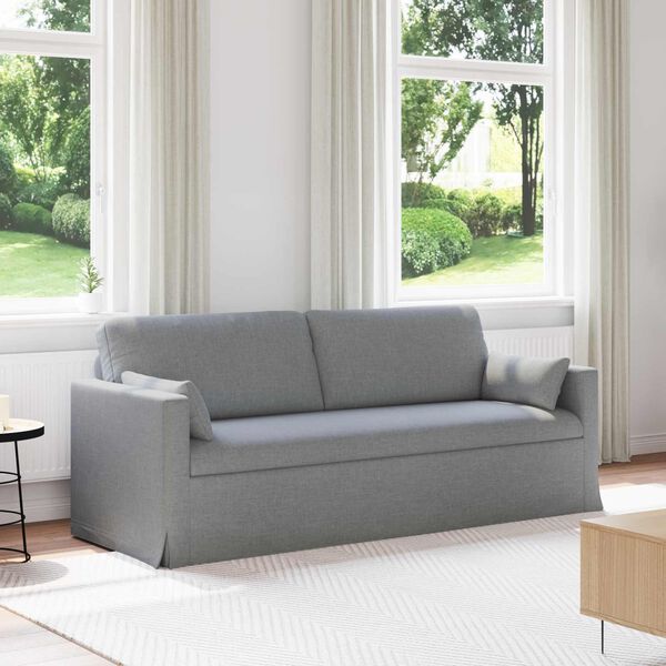 vidaXL Canap&eacute; Gris clair