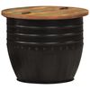 vidaXL Table basse noir 50x39,5 cm bois de r&eacute;cup&eacute;ration massif