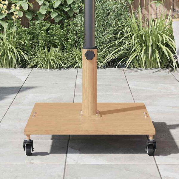 vidaXL Pied de parasol Bois Clair 45 x 45 x 31,5 cm