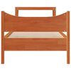 vidaXL Cadre de lit avec t&ecirc;te de lit cire marron 90x200 cm bois de pin
