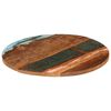 vidaXL Dessus de table rond 70 cm 25-27 mm Bois de r&eacute;cup&eacute;ration solide