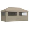 vidaXL Tente de f&ecirc;te Taupe 292 x 580 x 315 cm Tissu Oxford