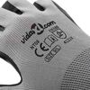 vidaXL Gants de Travail 24 pcs Gris et Noir 9 / l Polyester