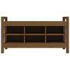 vidaXL Banc d'entr&eacute;e Marron miel 110x40x60 cm Bois de pin massif