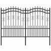 vidaXL Cl&ocirc;ture de jardin KAMPEN 240 x 190 cm Acier peint par poudre
