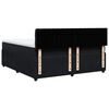 vidaXL Sommier &agrave; lattes de lit avec matelas Noir 180x200 cm Velours