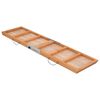 vidaXL Rampe pour chiens gris 120x30 cm bois de sapin solide