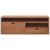 vidaXL Meuble TV 110x30x40 cm Bois de teck massif