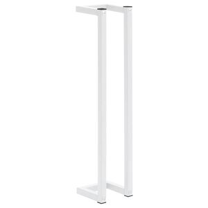 vidaXL Porte-serviette Blanc 12,5x12,5x60 cm Acier
