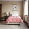 vidaXL Duvet d'&eacute;t&eacute; simple Matelass&eacute; Rose 155 x 200 cm Microfibre