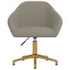 vidaXL Chaises pivotantes &agrave; manger lot de 6 gris clair velours