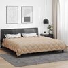 vidaXL Duvet d'hiver Taupe 220 x 200 cm Microfibre