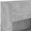 vidaXL Ensemble de meubles TV muraux 6pcs et lumi&egrave;res LED gris b&eacute;ton