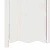 vidaXL Buffet Drammen Blanc 114 x 43 x 75,5 cm Bois de pin massif