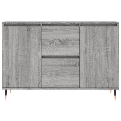 vidaXL Buffet sonoma gris 104x35x70 cm bois d'ingénierie