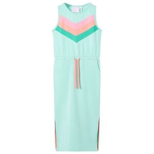 vidaXL Robe pour enfants avec cordon de serrage menthe claire 116